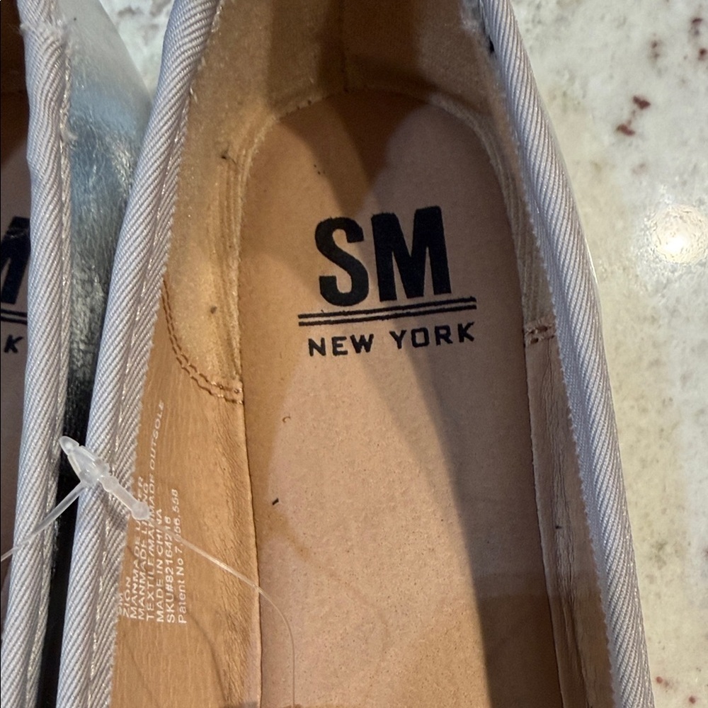 SM New York Metallic Silver Loafers - Picture 3 of 6